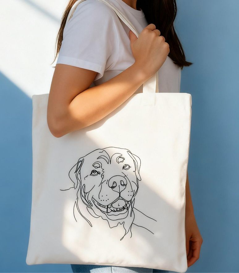 ⭐️⭐️⭐️⭐️Personalisierte und bestickte Tote Bag